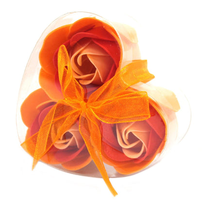 Set of 3 Soap Flowers - Various Colours - Coal Harbour