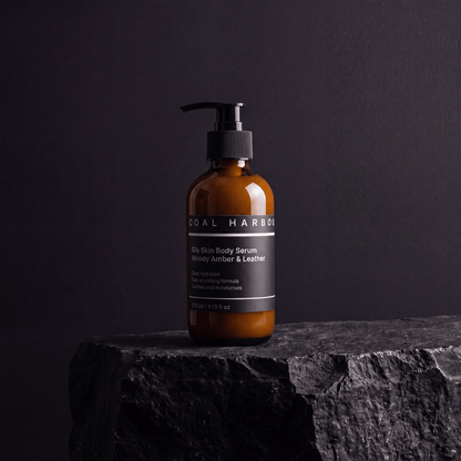 Silk Skin Body Serum - Woody Amber & Leather 270ml - Coal Harbour