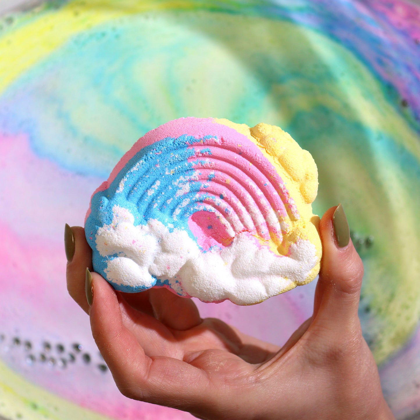 Rainbow Cloud Bath Bomb