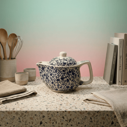 Small Herbal Teapot - Blue Pattern - Coal Harbour