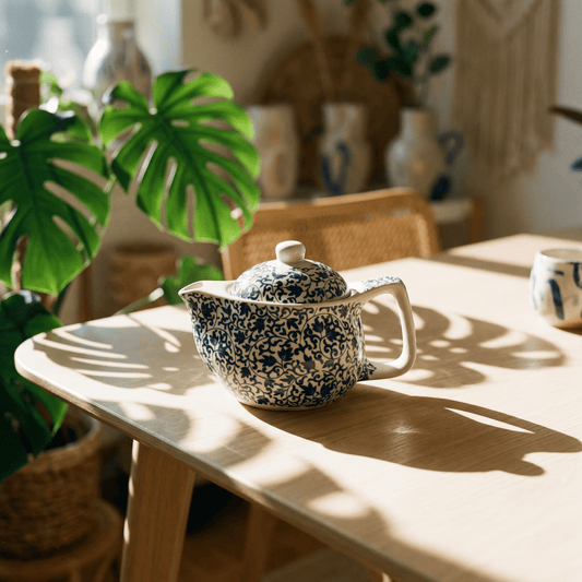 Small Herbal Teapot - Blue Pattern - Coal Harbour