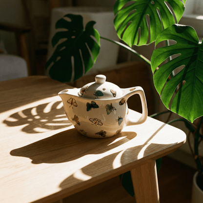 Small Herbal Teapot - Butterflies - Coal Harbour