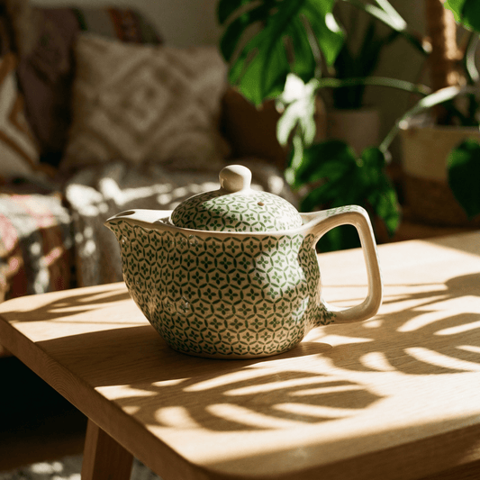 Small Herbal Teapot - Green Mosaic - Coal Harbour