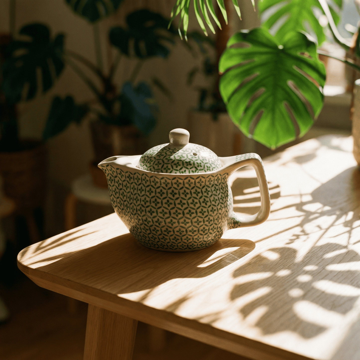 Small Herbal Teapot - Green Mosaic - Coal Harbour