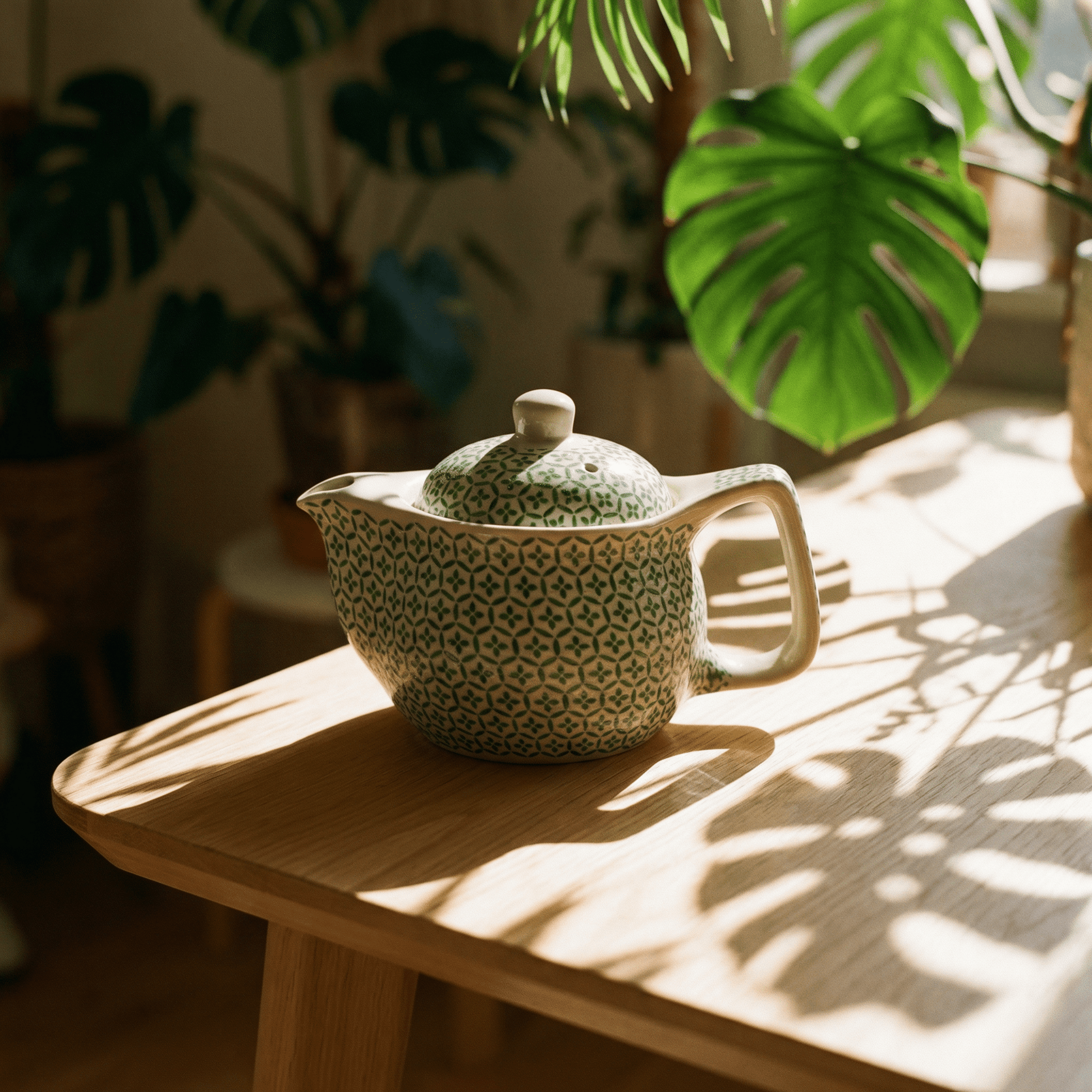 Small Herbal Teapot - Green Mosaic - Coal Harbour