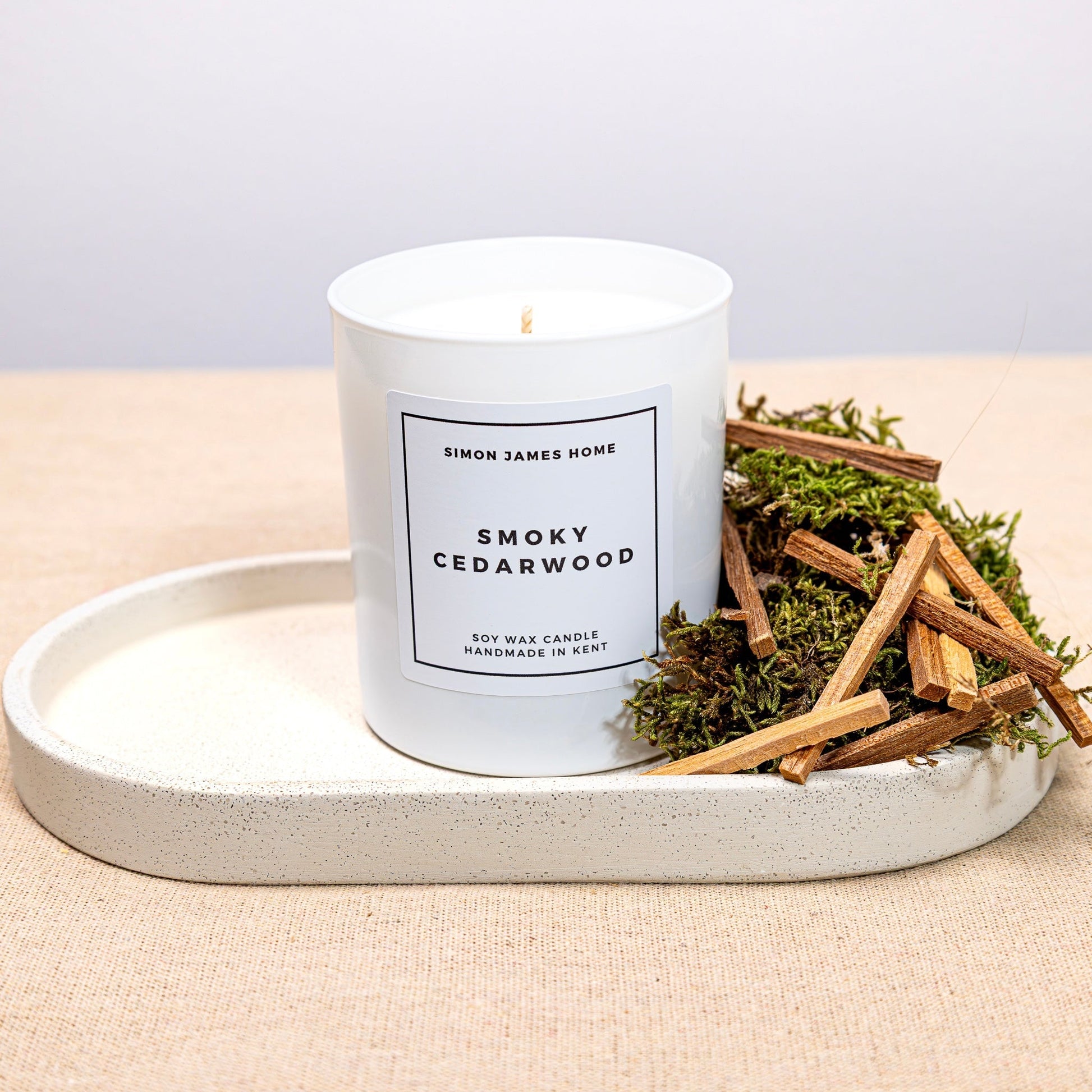 Smoky Cedarwood Handmade Soy Wax Candle - Coal Harbour