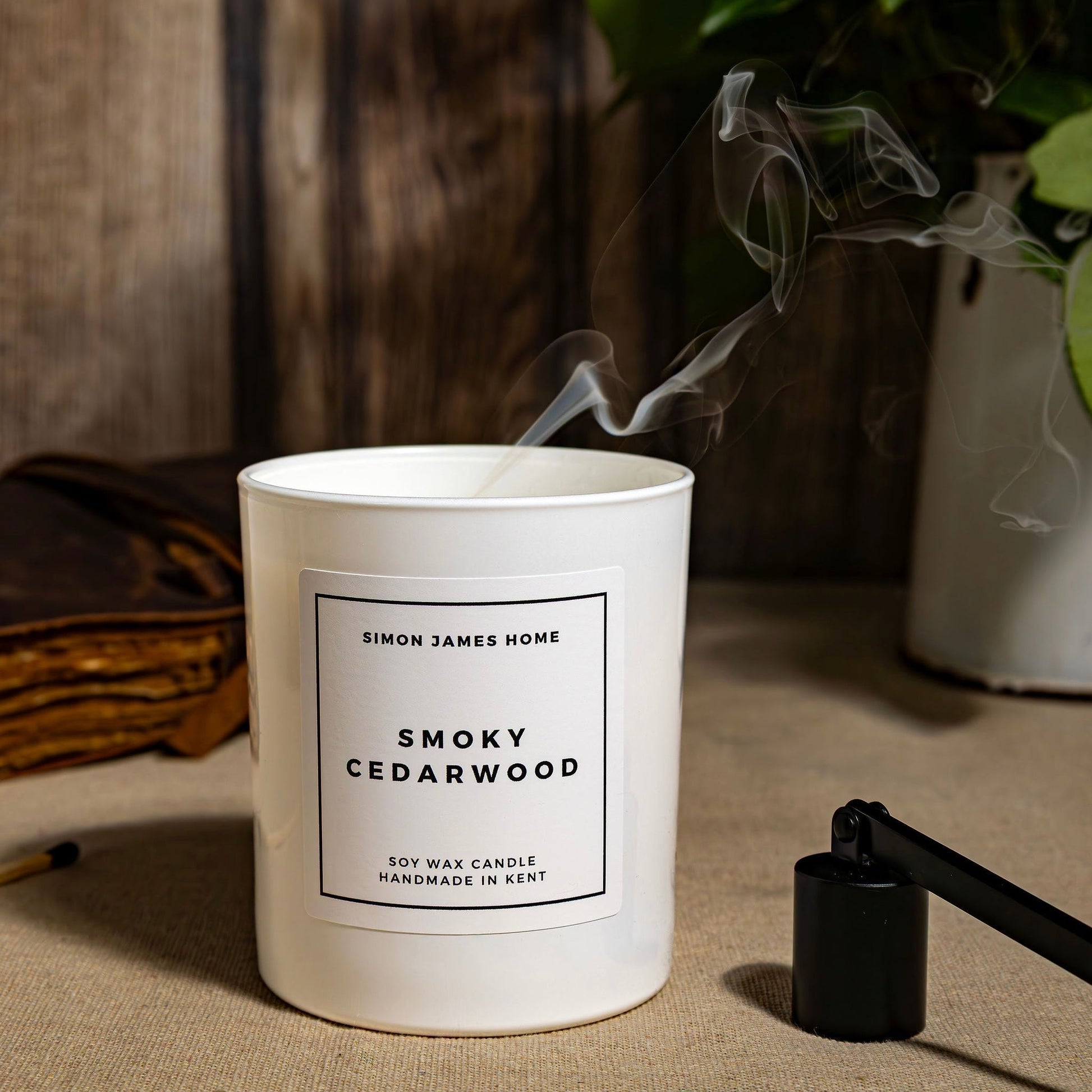 Smoky Cedarwood Handmade Soy Wax Candle - Coal Harbour