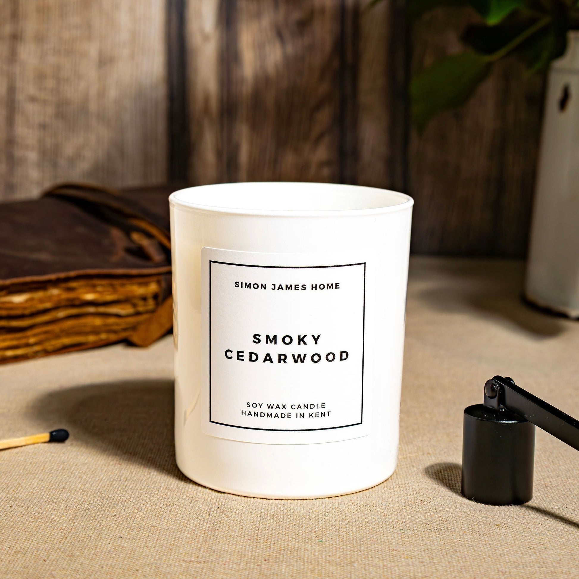 Smoky Cedarwood Handmade Soy Wax Candle - Coal Harbour