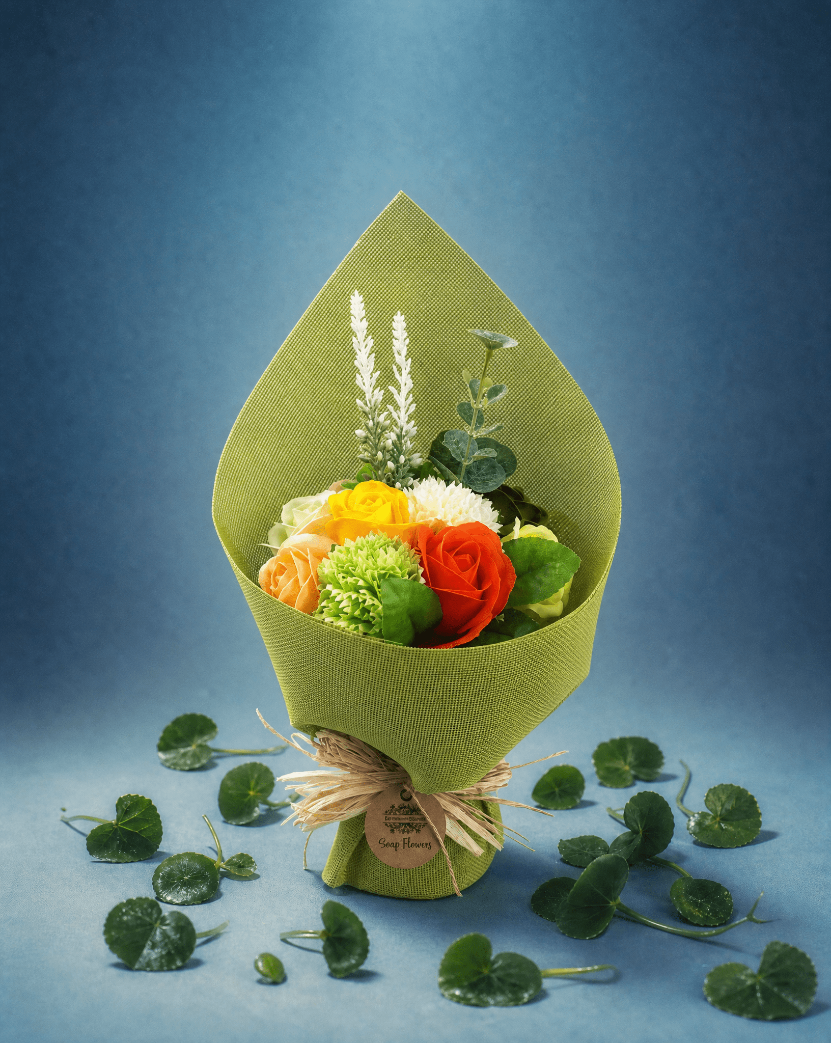 Soap Flower Bouquet in Green - Coal Harbour