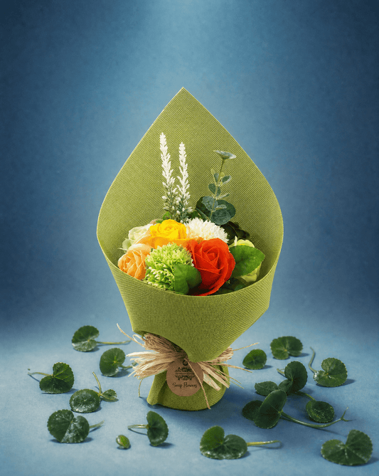 Soap Flower Bouquet in Green - Coal Harbour