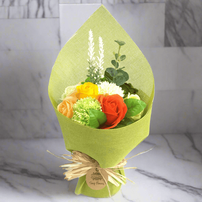 Soap Flower Bouquet in Green - Coal Harbour