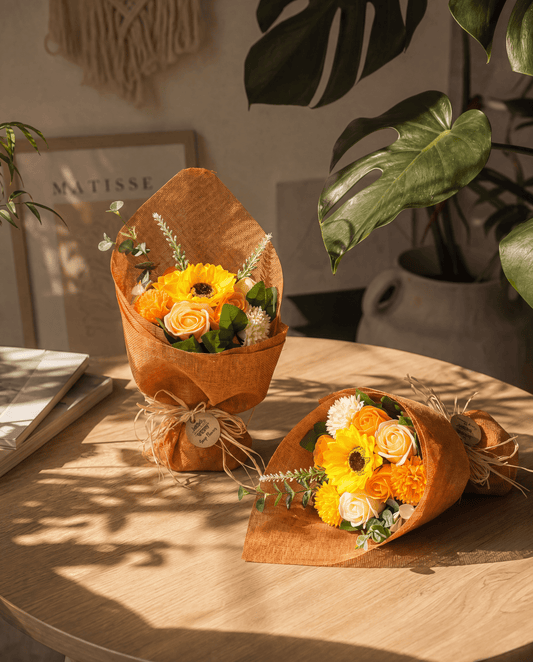 Soap Flower Bouquet in Orange - Coal Harbour