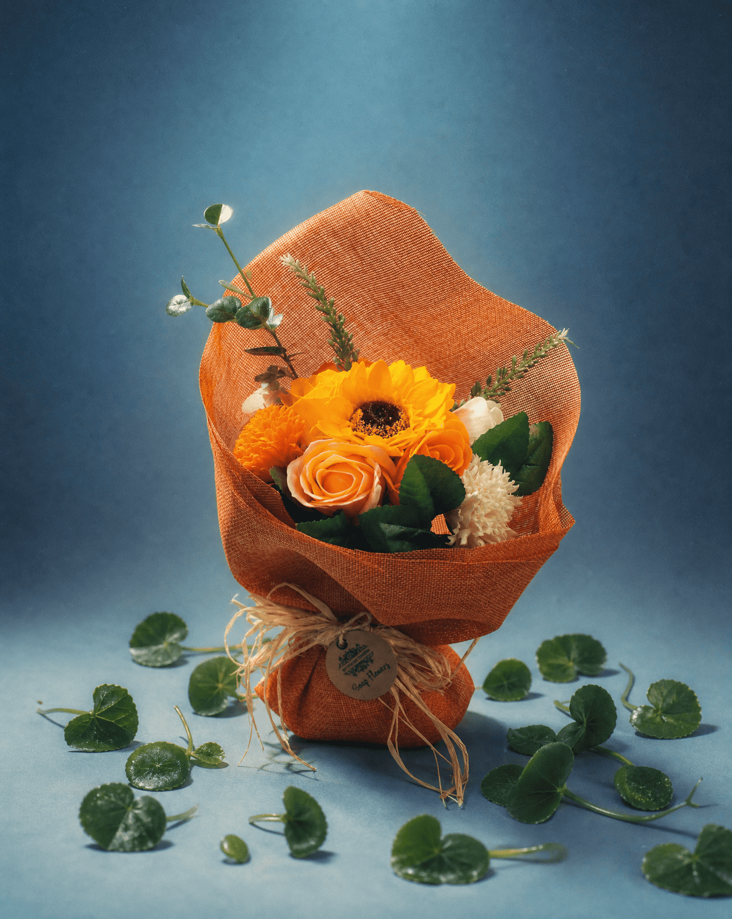 Soap Flower Bouquet in Orange - Coal Harbour