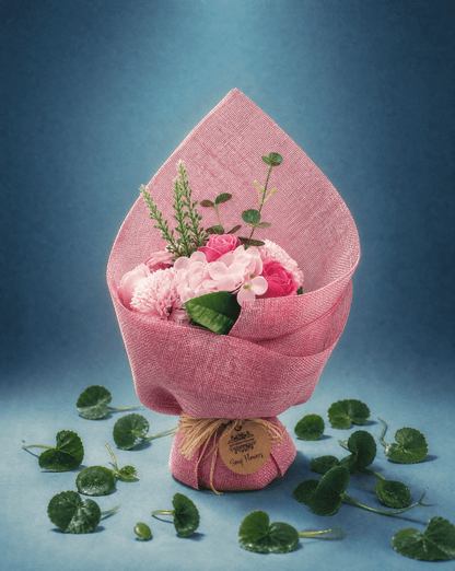 Soap Flower Bouquet in Pink - Coal Harbour