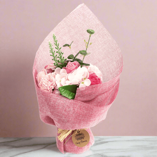 Soap Flower Bouquet in Pink - Coal Harbour