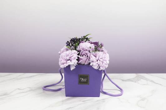 Soap Flower Bouquet of Lavender Roses & Carnations - Coal Harbour