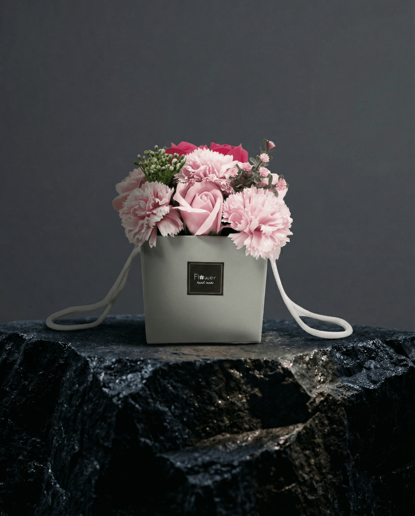 Soap Flower Bouquet of Pink Roses & Carnations - Coal Harbour