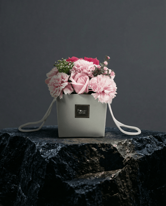 Soap Flower Bouquet of Pink Roses & Carnations - Coal Harbour