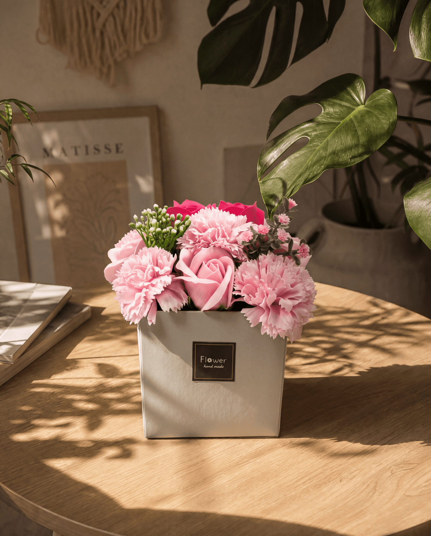 Soap Flower Bouquet of Pink Roses & Carnations - Coal Harbour
