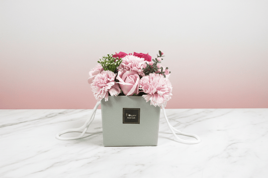 Soap Flower Bouquet of Pink Roses & Carnations - Coal Harbour
