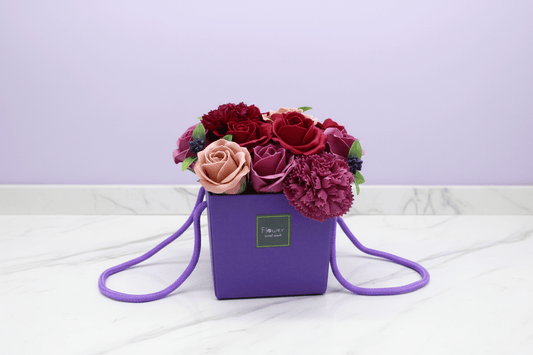 Soap Flower Bouquet of Purple Flower Garden - Coal Harbour