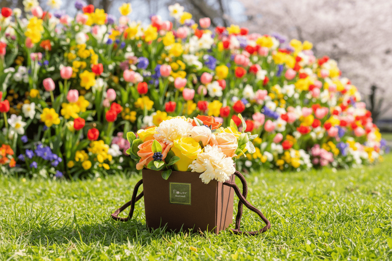 Soap Flower Bouquet of Spring Flowers - Coal Harbour