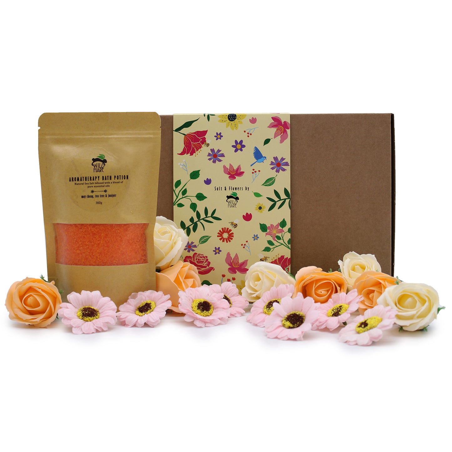 Wild Hare Bath Salt & Soap Flowers Sets - Total Detox