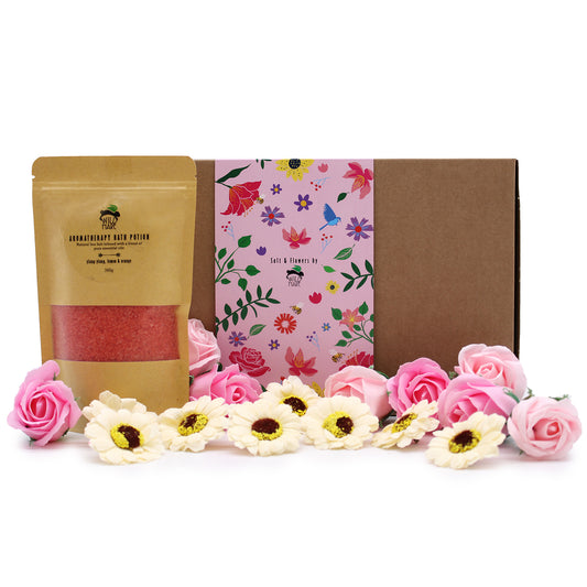 Wild Hare Bath Salt & Soap Flowers Sets - Passion