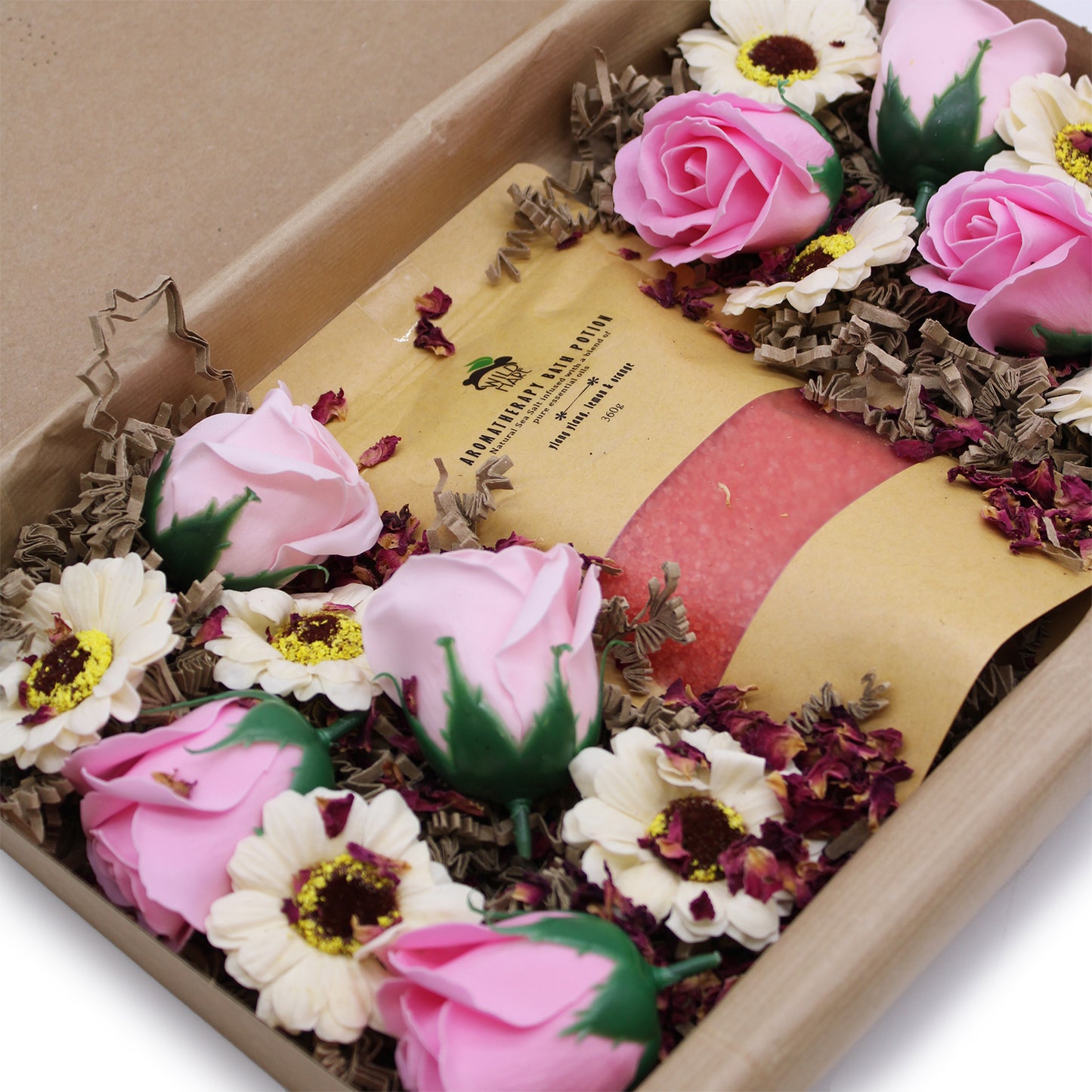 Wild Hare Bath Salt & Soap Flowers Sets - Passion