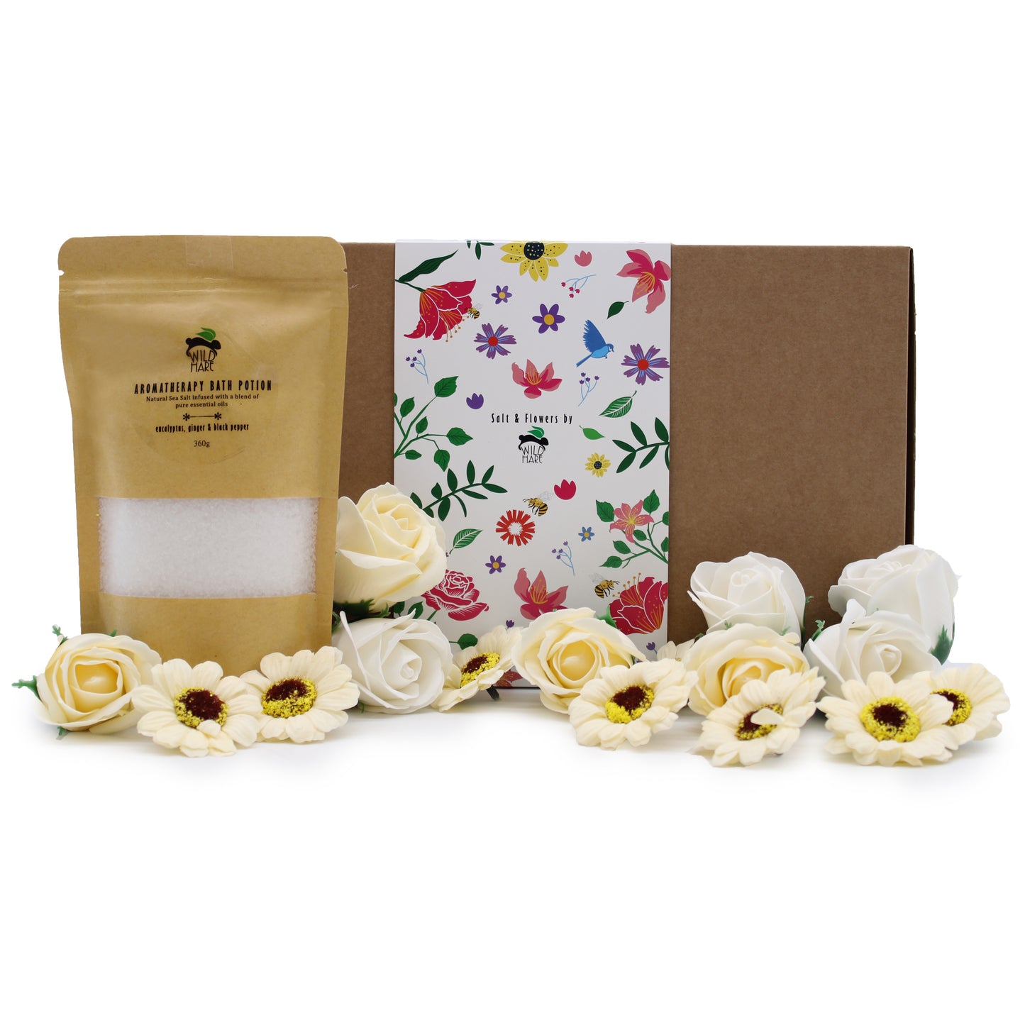 Wild Hare Bath Salt & Soap Flowers Sets - Cold & Flu