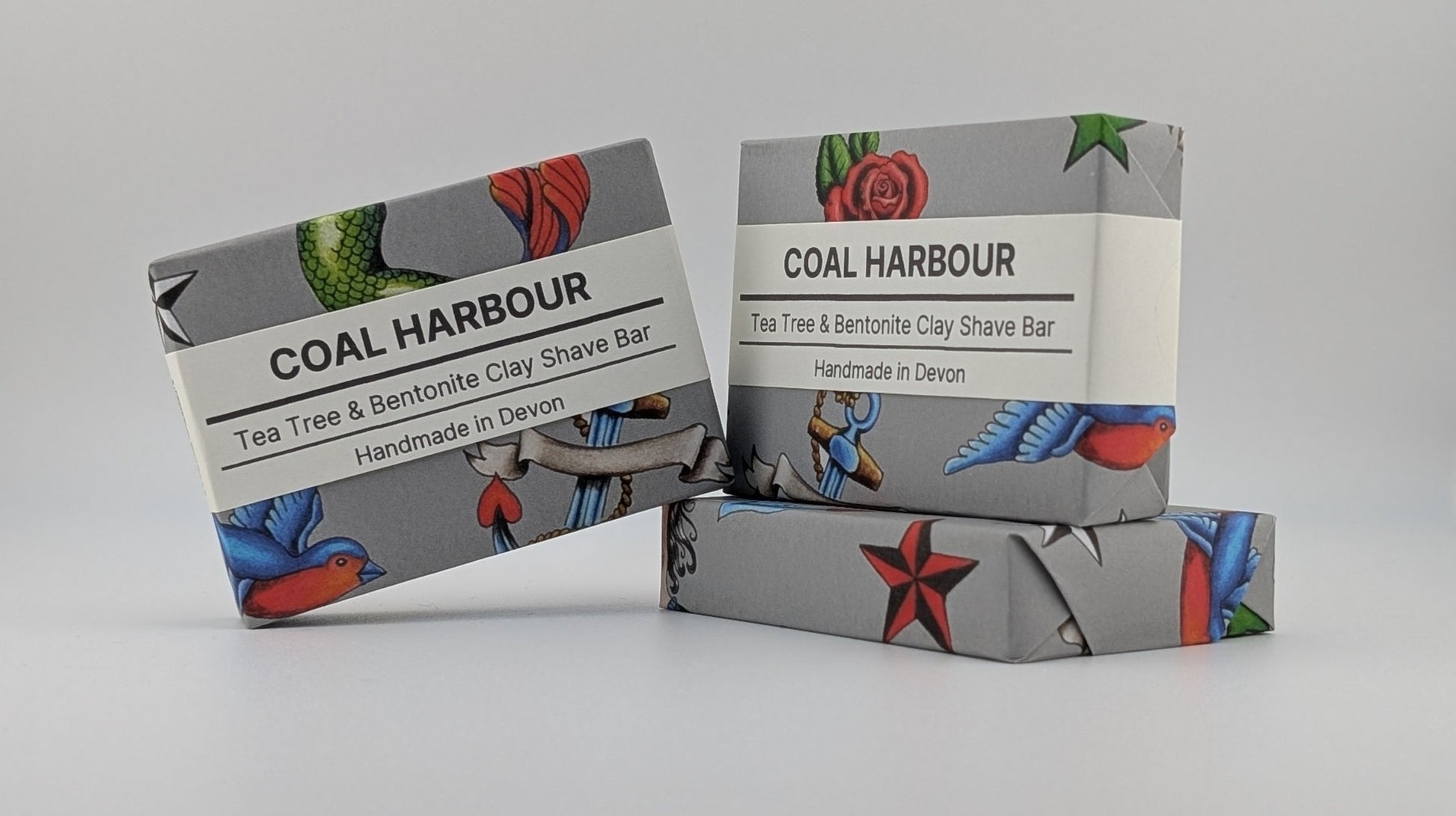 Tea Tree & Clay 100g Shave Bar - Coal Harbour