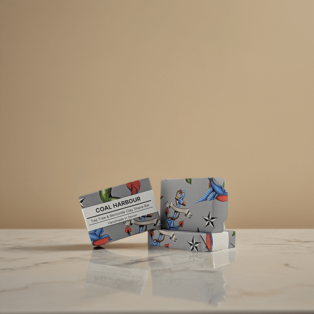 Tea Tree & Clay 100g Shave Bar - Coal Harbour