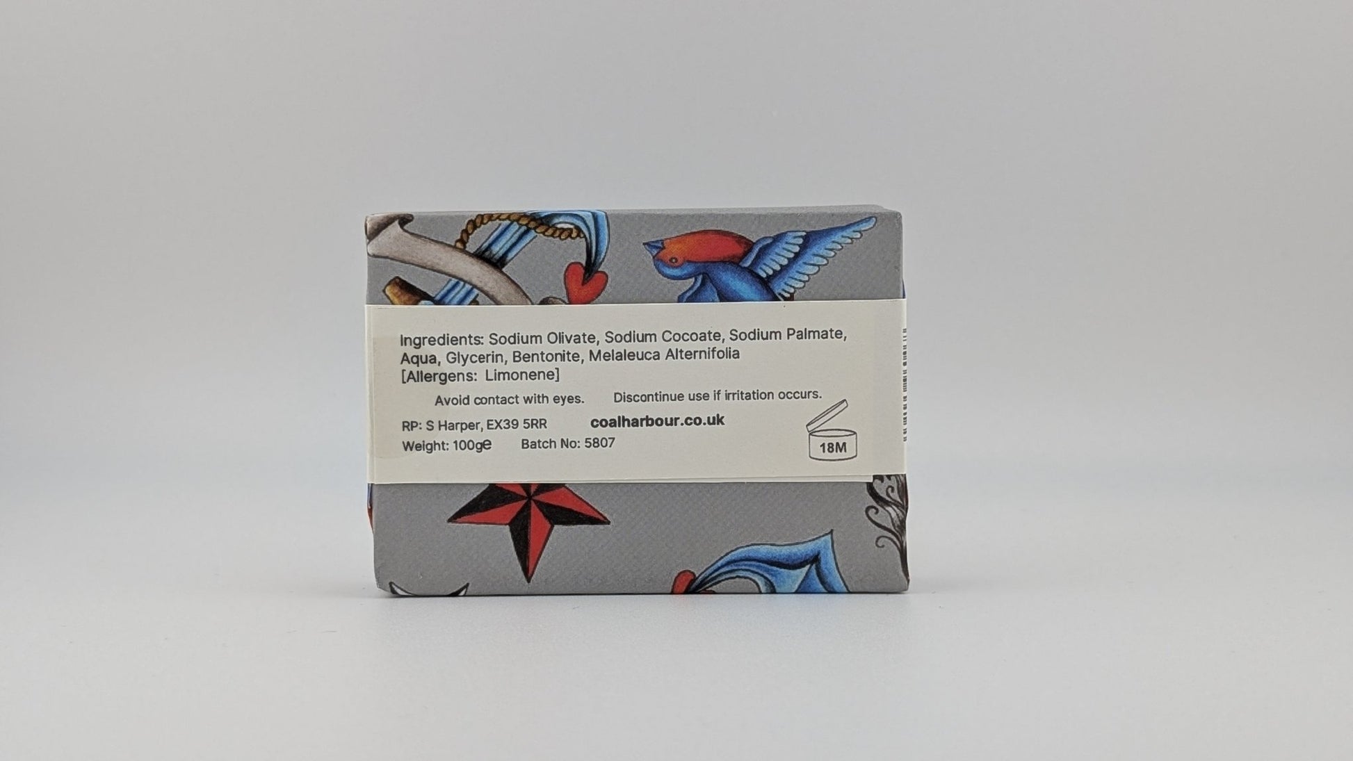 Tea Tree & Clay 100g Shave Bar - Coal Harbour