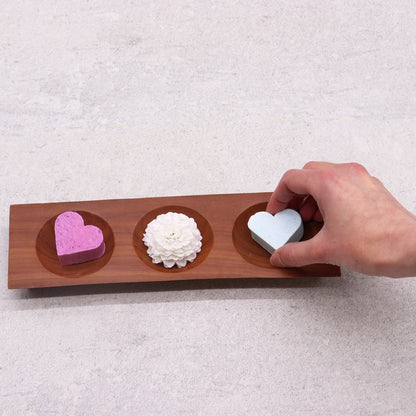 Three Bay Mahogany Soap Dish - Coal Harbour