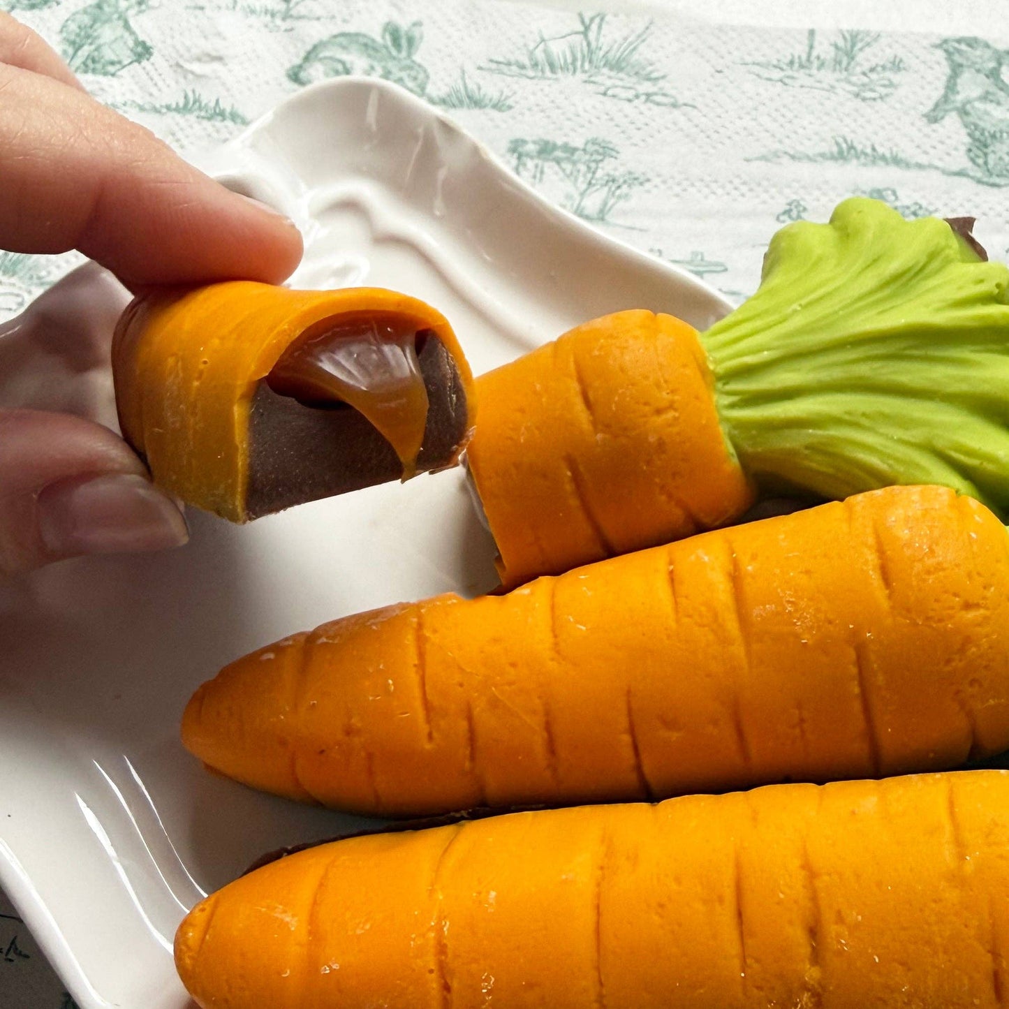 Three Caramel Filled Chocolate Carrots - Coal Harbour