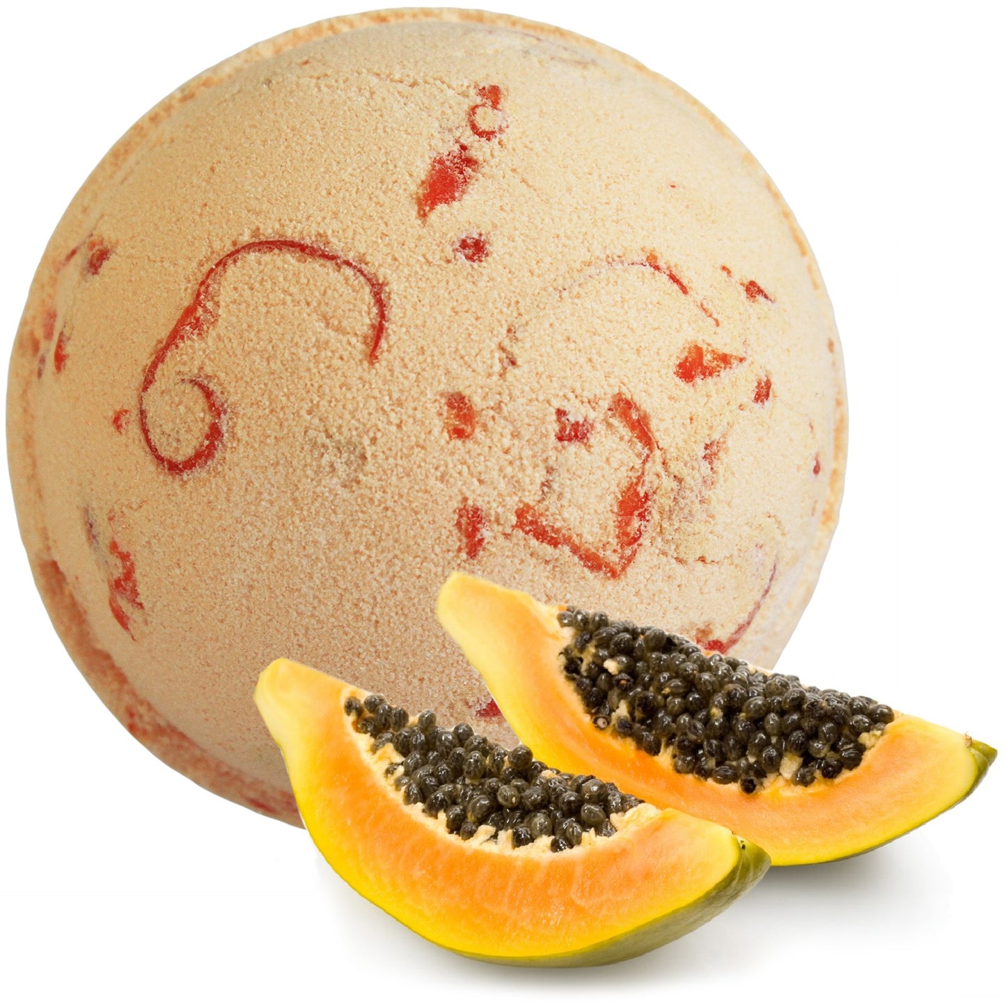 Tropical Paradise Coconut Butter Bath Bomb - Papaya