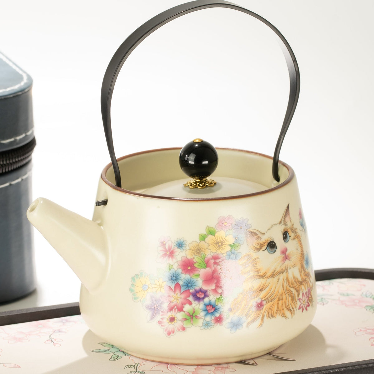 Travel Teapot Set & Two Cups - Cat Lover - Coal Harbour