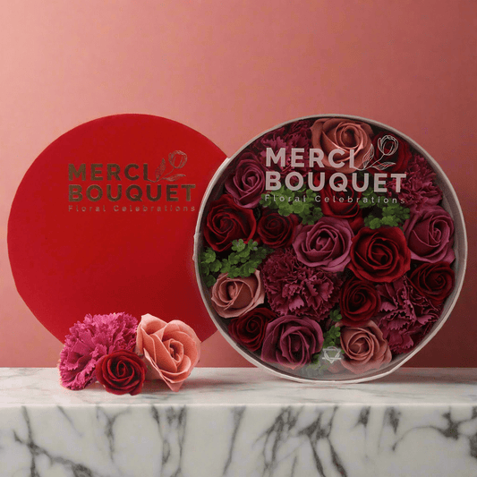 Vintage Roses Soap Flowers Gift Box - Coal Harbour
