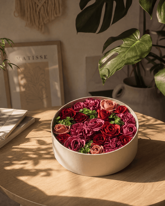 Vintage Roses Soap Flowers Gift Box - Coal Harbour