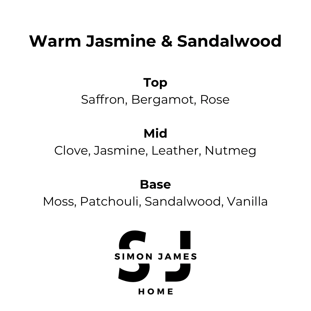 Warm Jasmine & Sandalwood Handmade Soy Wax Candle - Coal Harbour