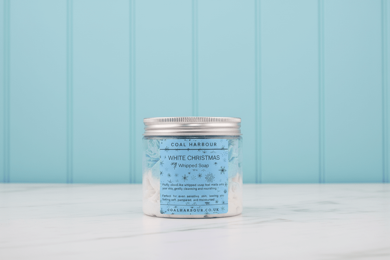White Christmas Whipped Soap 120g - Coal Harbour