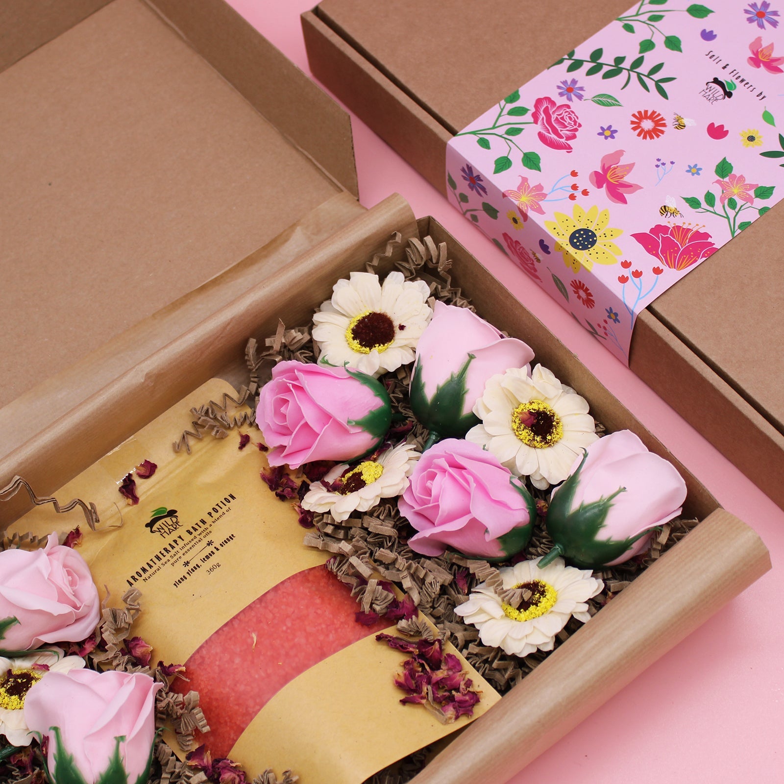 Wild Hare Bath Salt & Soap Flowers Sets - Passion - Coal Harbour