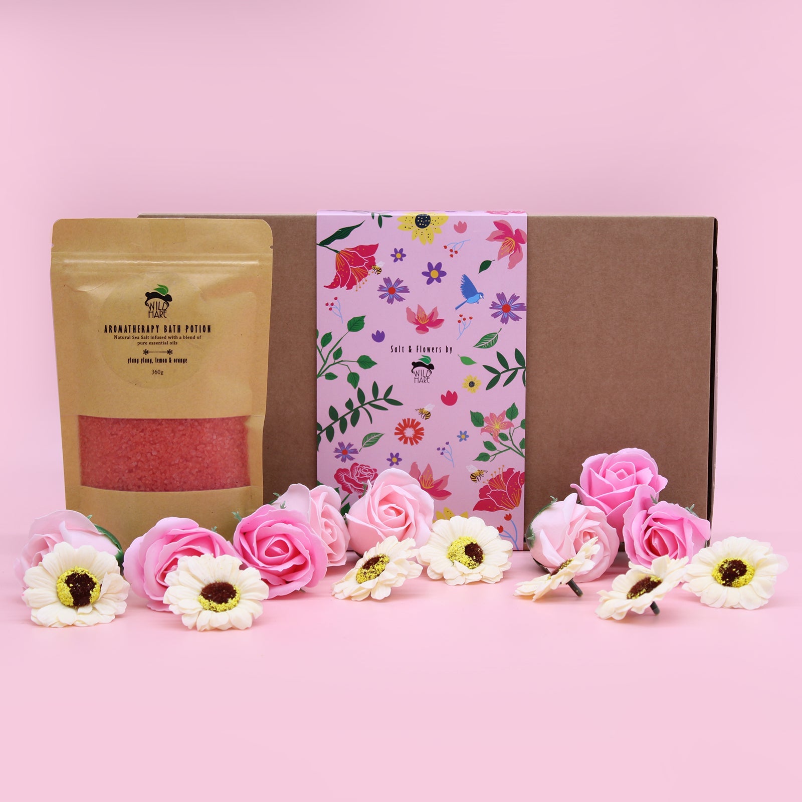 Wild Hare Bath Salt & Soap Flowers Sets - Passion - Coal Harbour