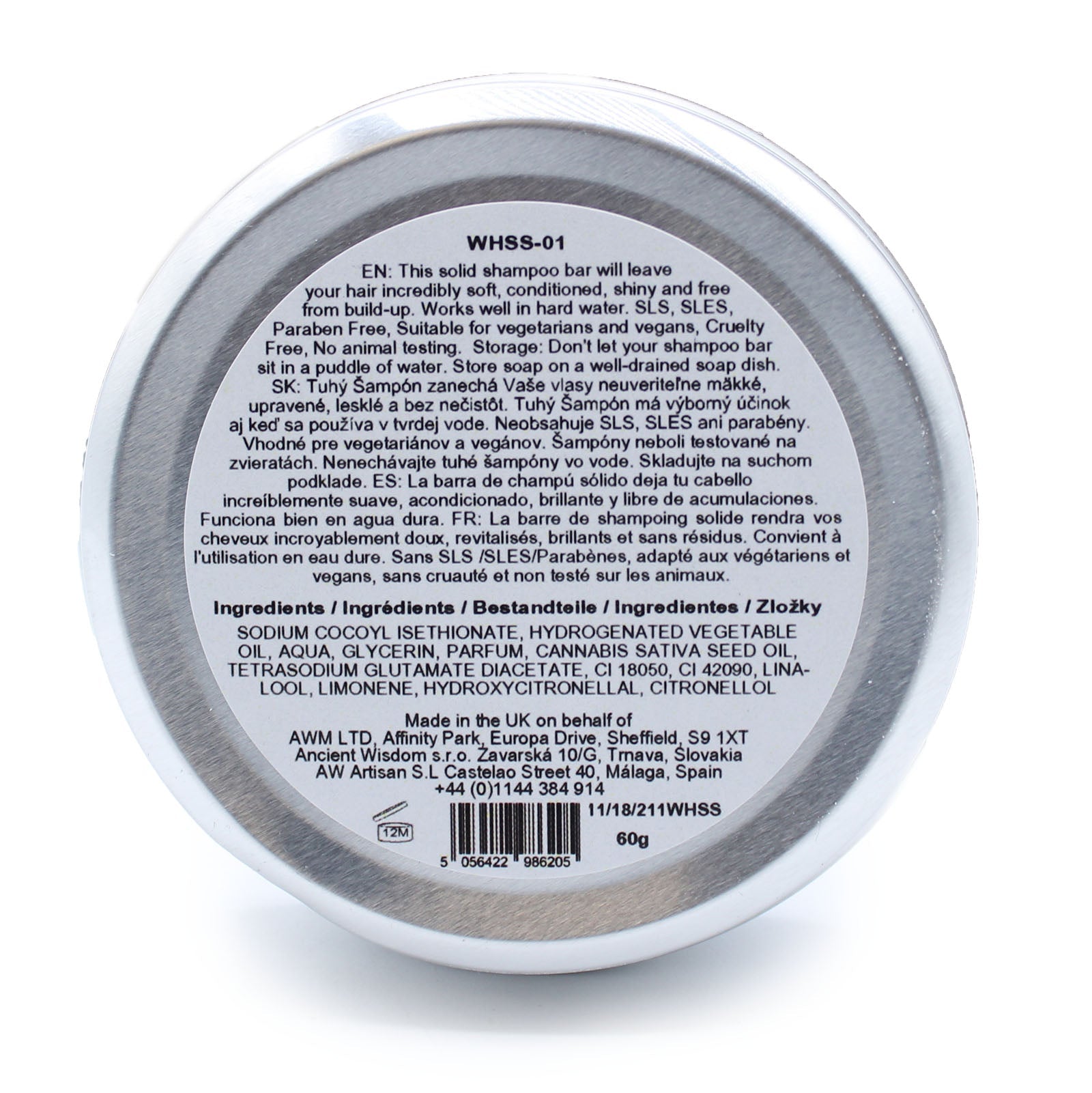 Wild Hare Solid Shampoo 60g - Orchid - Coal Harbour