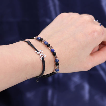 Zodiac Crystal Candle with Gemstone Bracelet - Scorpio - Coal Harbour